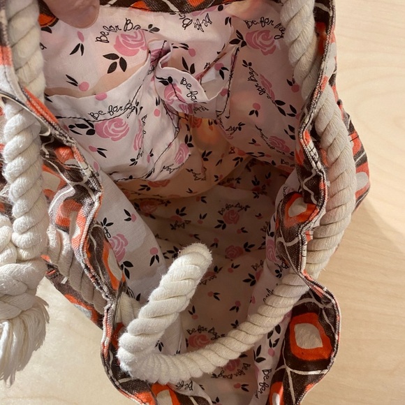 Be For Bag Orange Patterned Bag (MV) - Picture 8 of 8